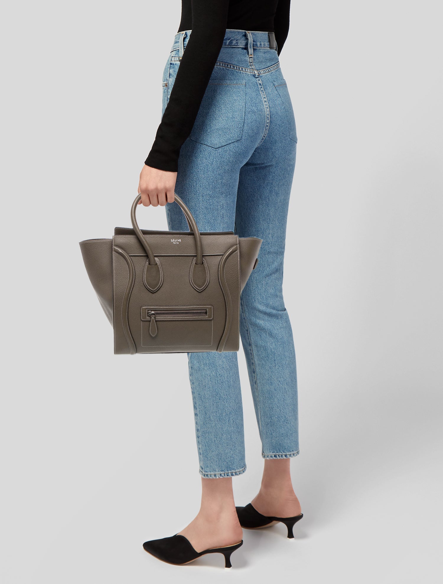 Celine Leather Luggage Micro