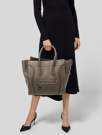 Celine Leather Luggage Mini