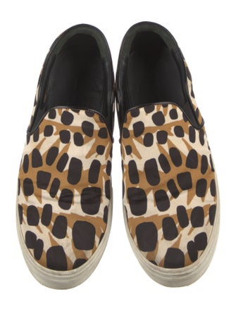 Celine Leather Printed Espadrilles