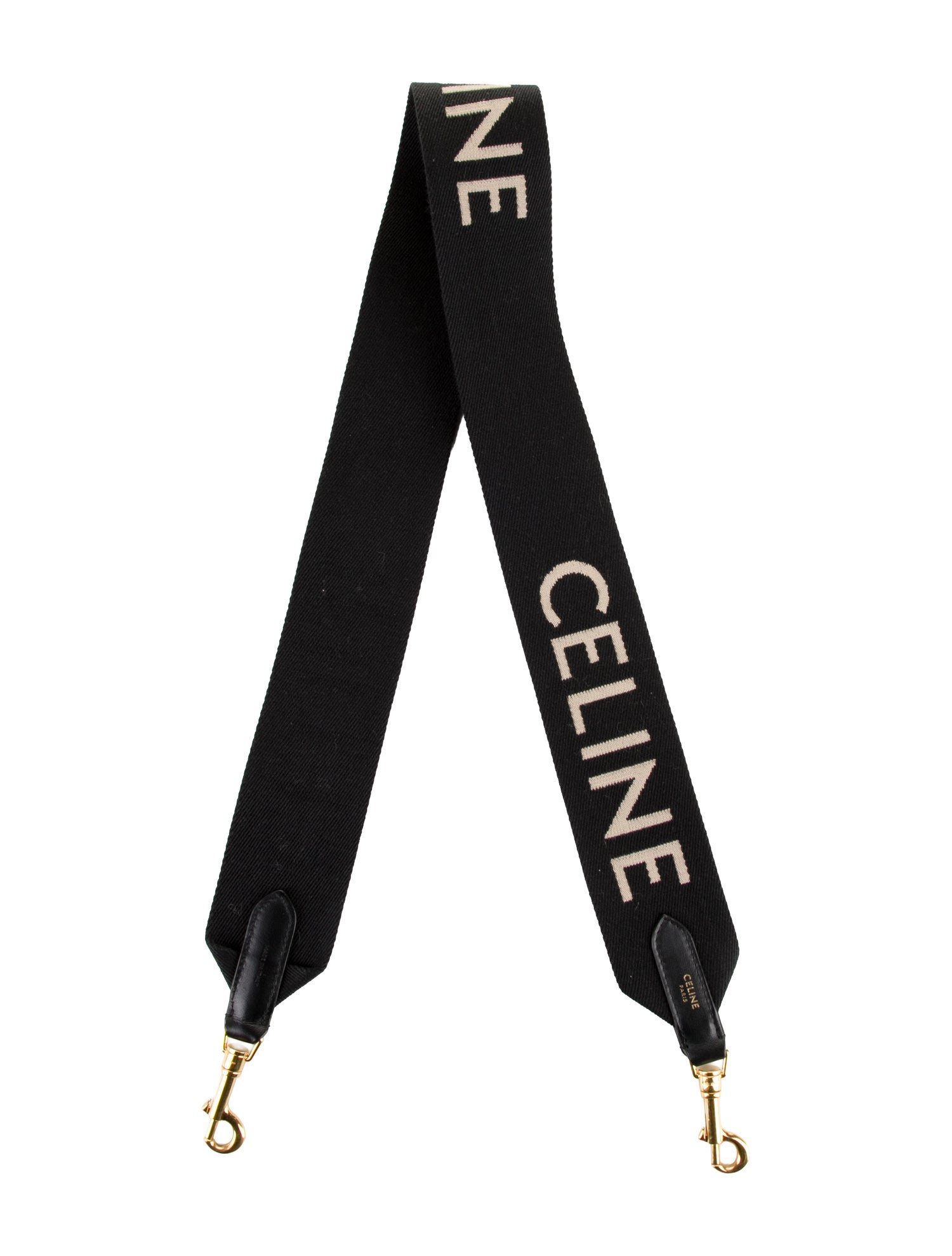 Celine Canvas Logo Bag Strap