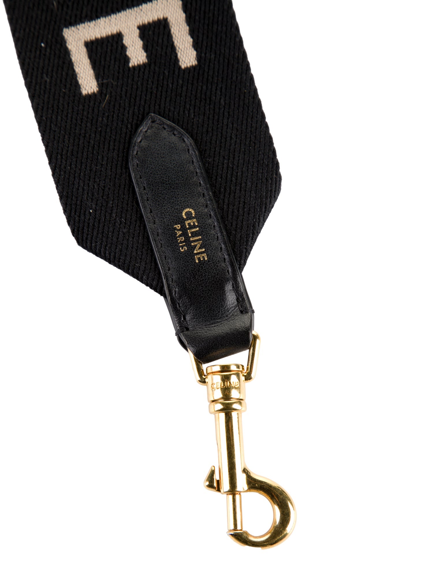 Celine Canvas Logo Bag Strap