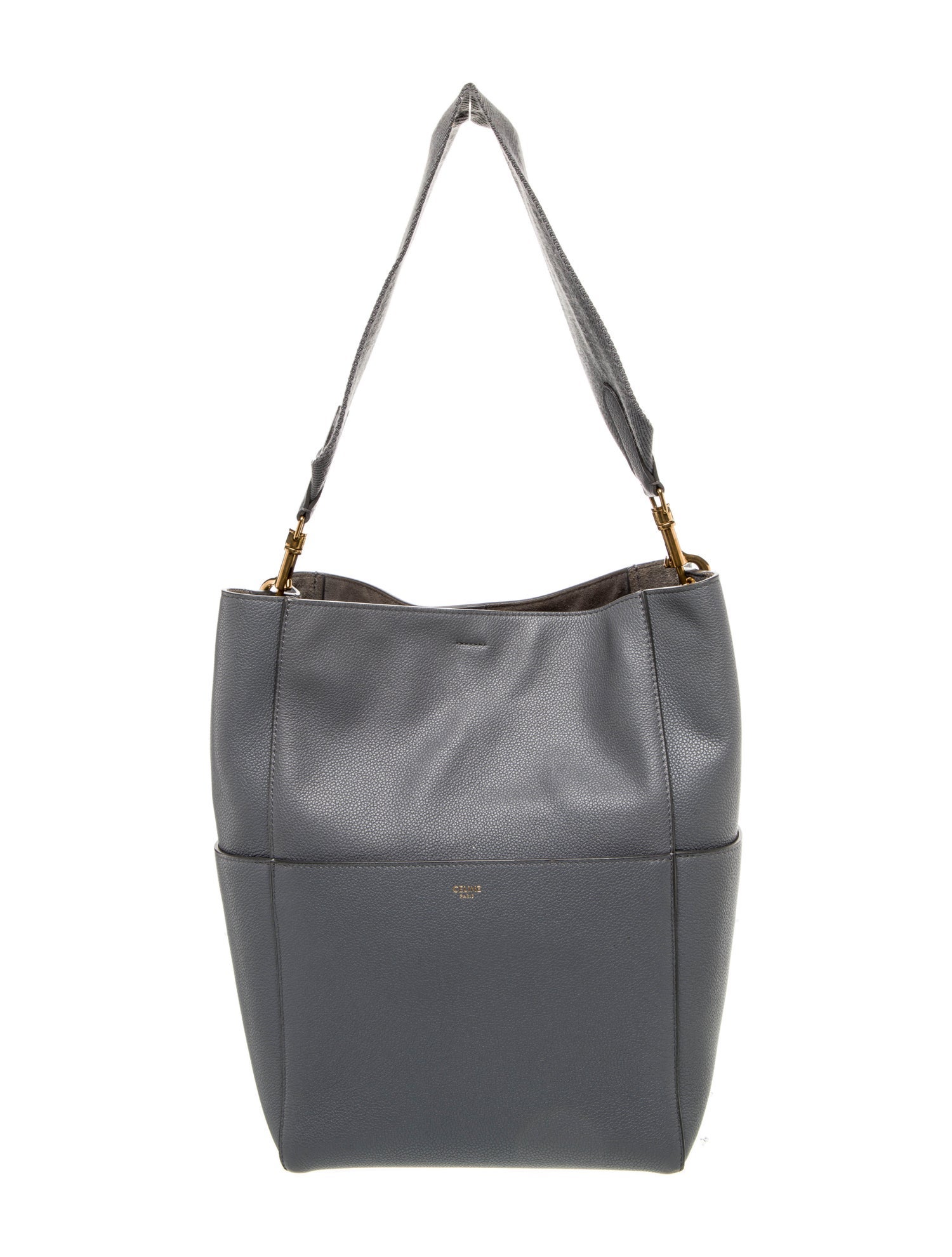 Celine Leather Seau Sangle Medium
