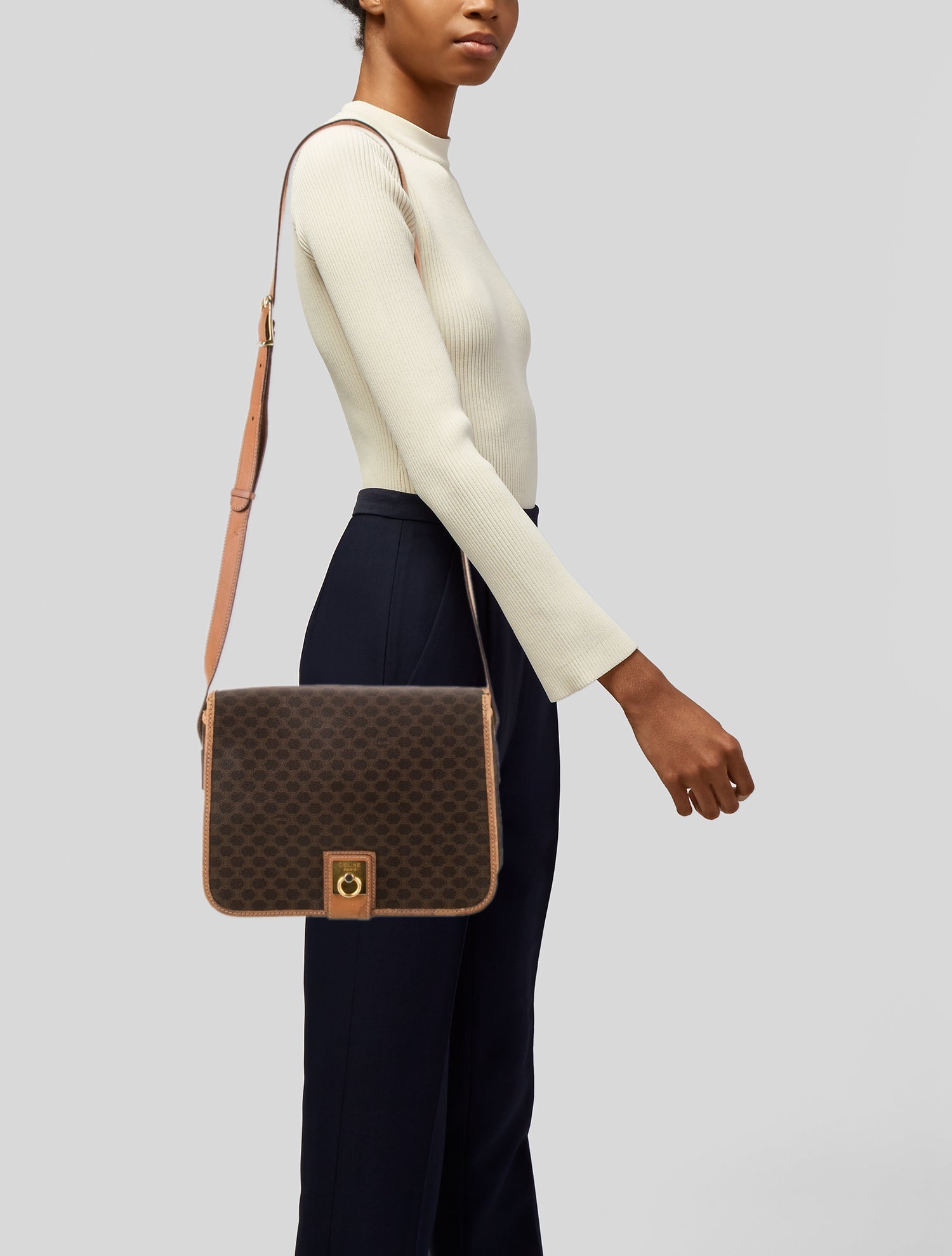 Celine Macadam Shoulder Bag Vintage