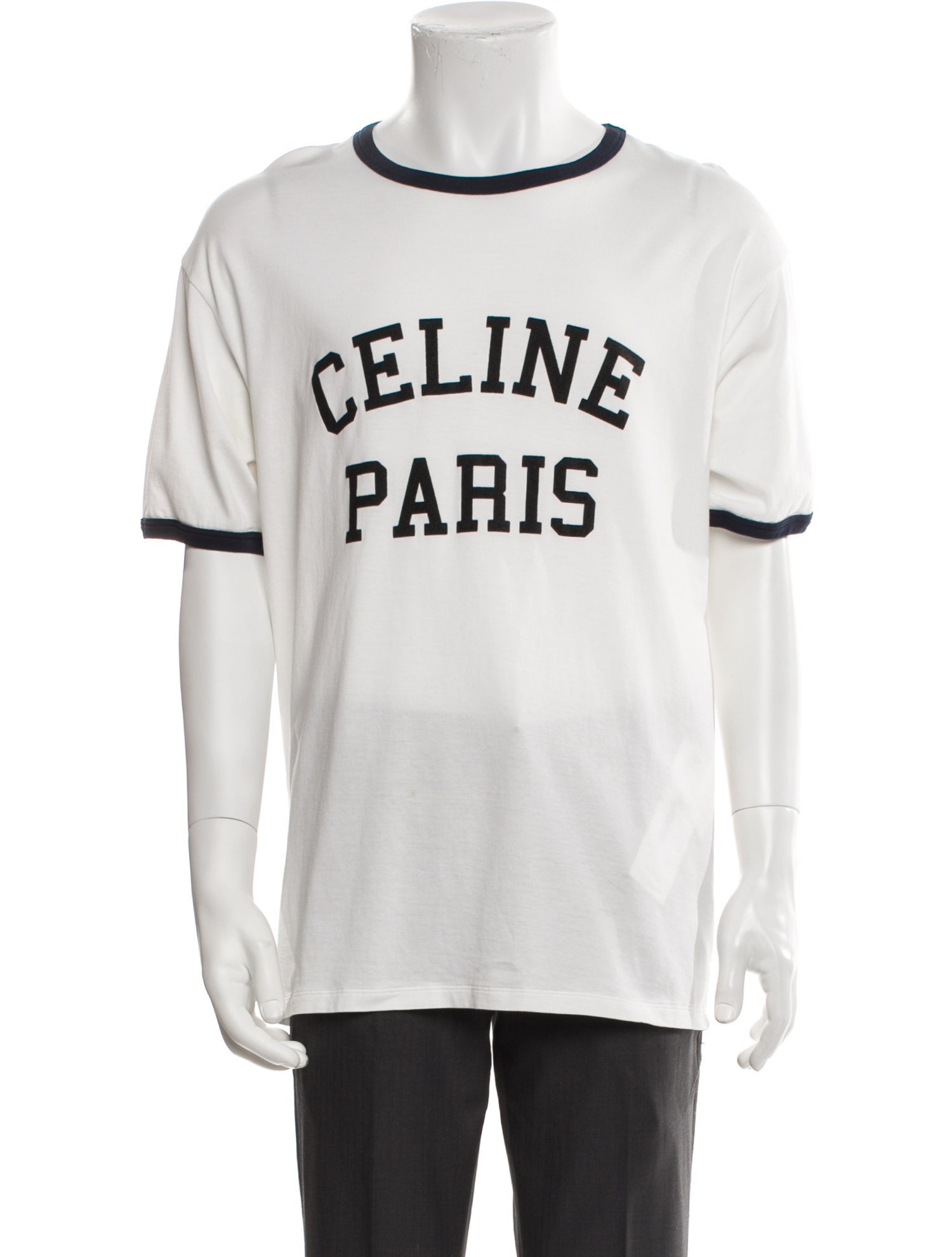 Celine Graphic Print Crew Neck T-Shirt