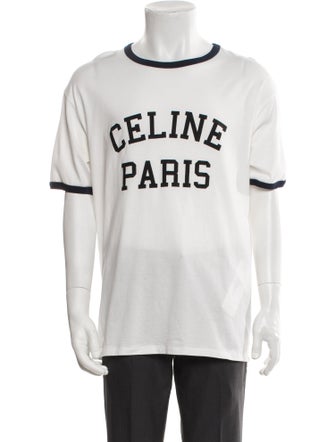 Celine Graphic Print Crew Neck T-Shirt