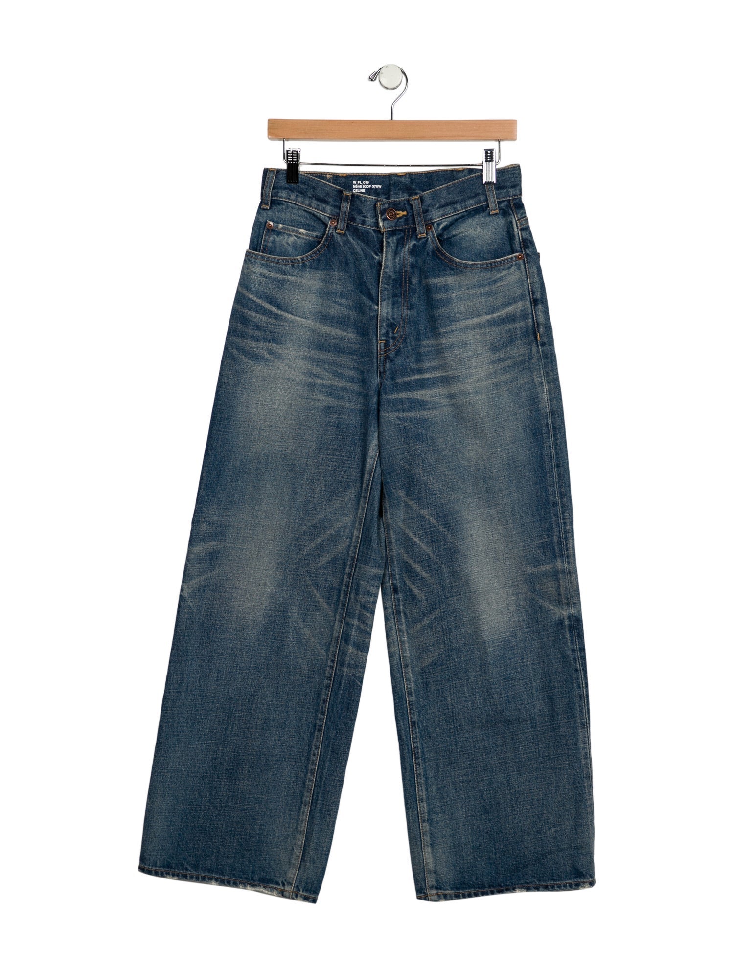 Celine High-Rise Wide Leg Jeans