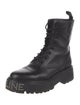 Celine Leather Studded Accents Combat Boots