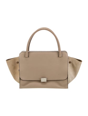 Celine Calfskin Double Zipper Trapeze