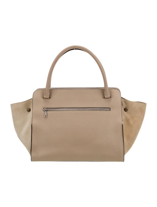 Celine Calfskin Double Zipper Trapeze