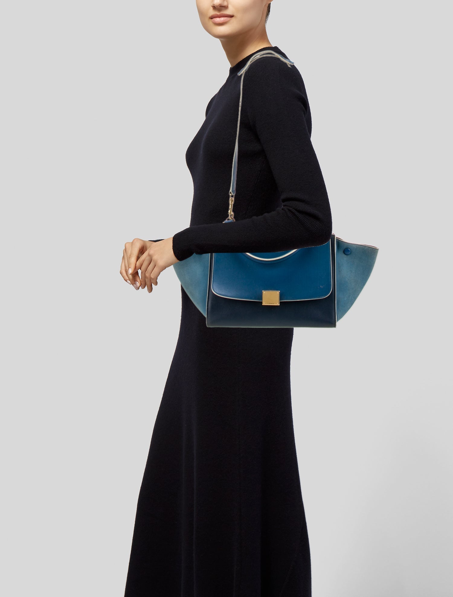 Celine Leather Trapeze