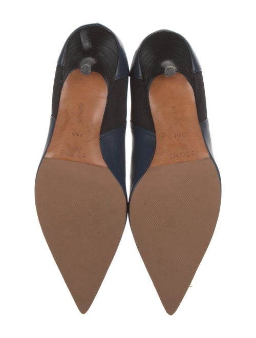 Celine Leather Colorblock Pattern Chelsea Boots