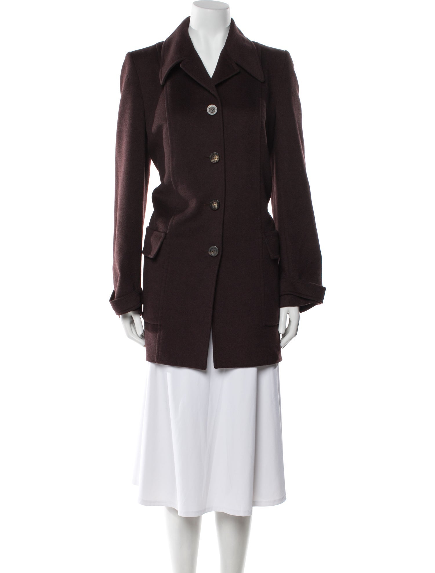 Celine Vintage Late 1980's - Early 1990's Peacoat