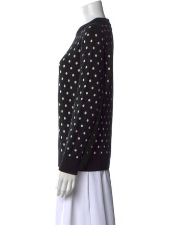 Celine 2019 Polka Dot Crewneck Pullover Sweater