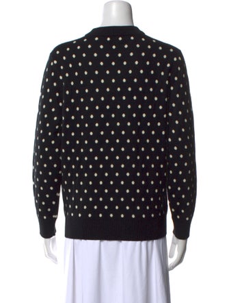 Celine 2019 Polka Dot Crewneck Pullover Sweater