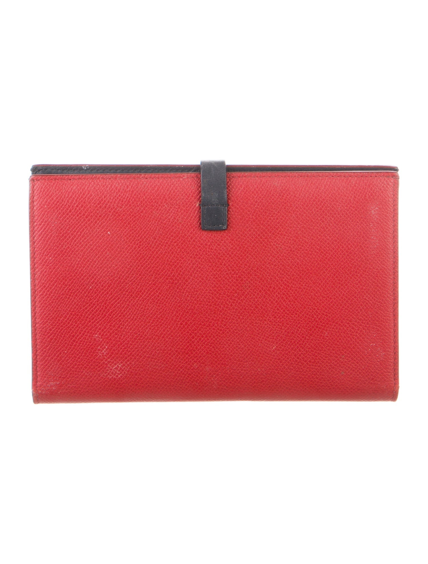 Celine Large Strap Wallet Leather French Purse