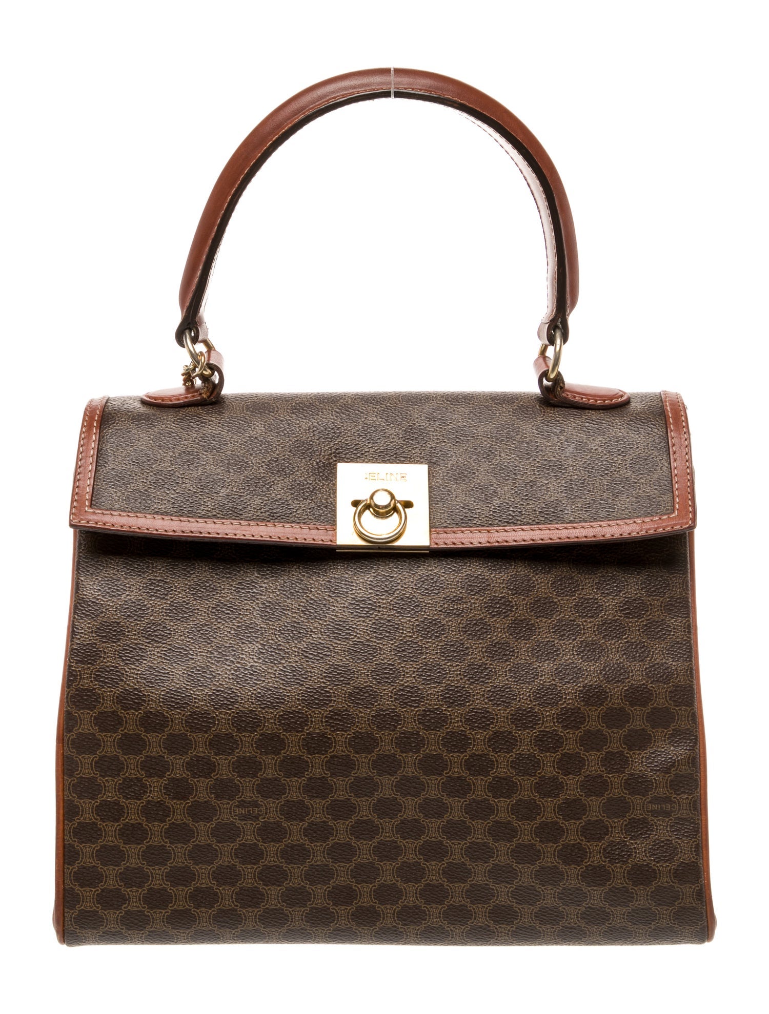 Celine Macadam Top Handle Bag Vintage