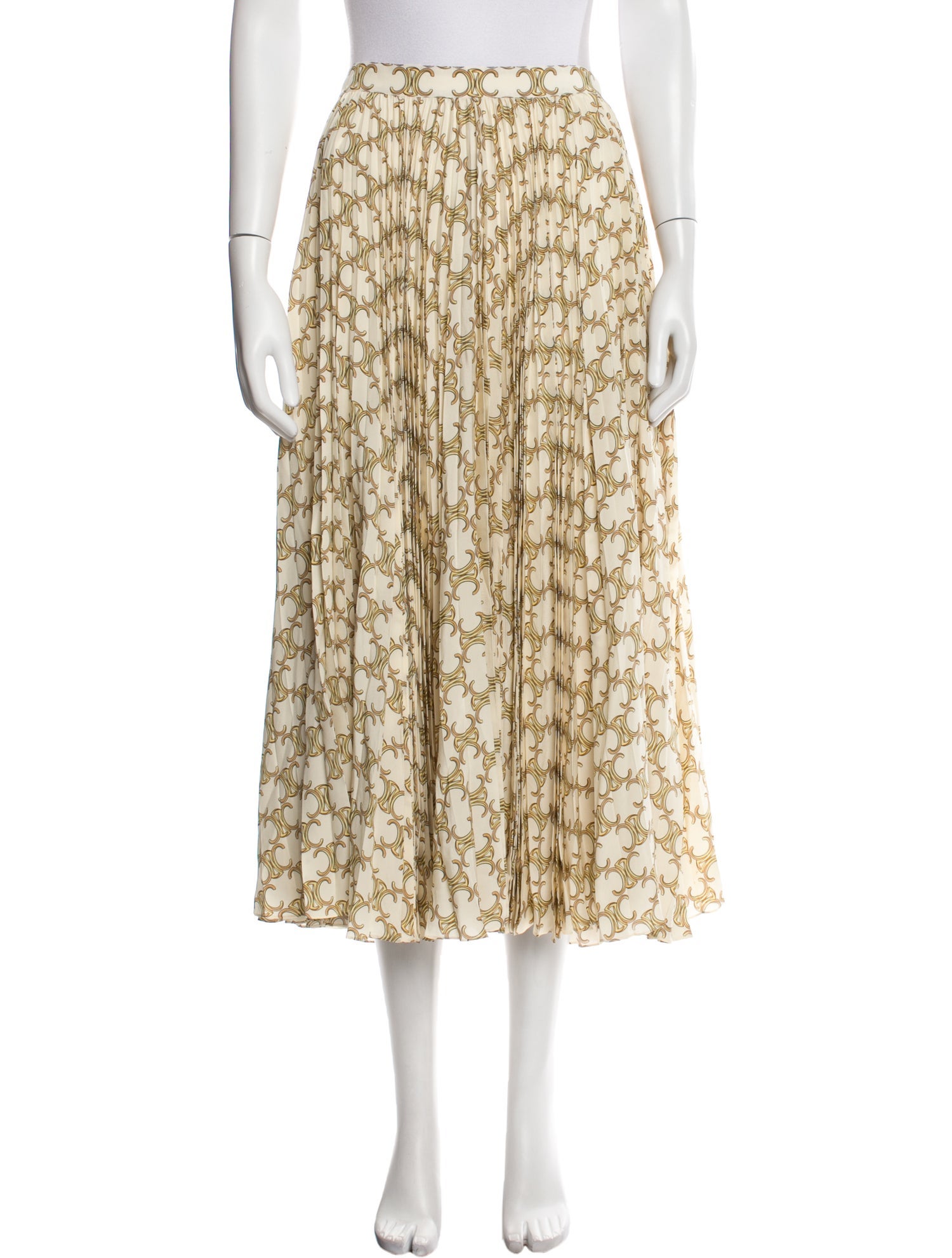 Celine Silk Midi Length Skirt w/ Tags