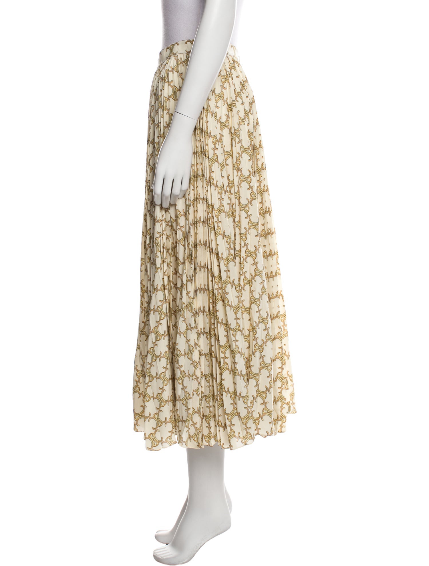 Celine Silk Midi Length Skirt w/ Tags