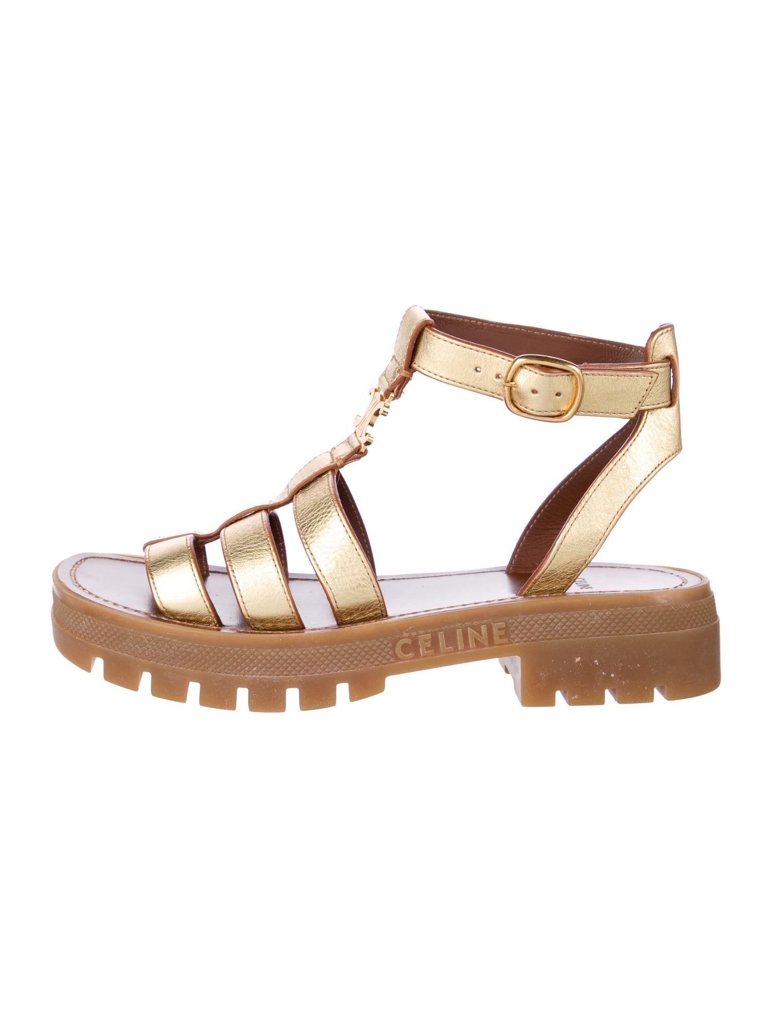 Celine Leather Gladiator Sandals