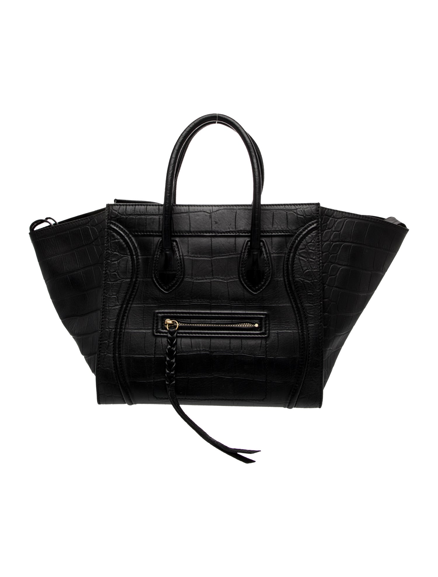 Celine Leather Luggage Phantom Medium