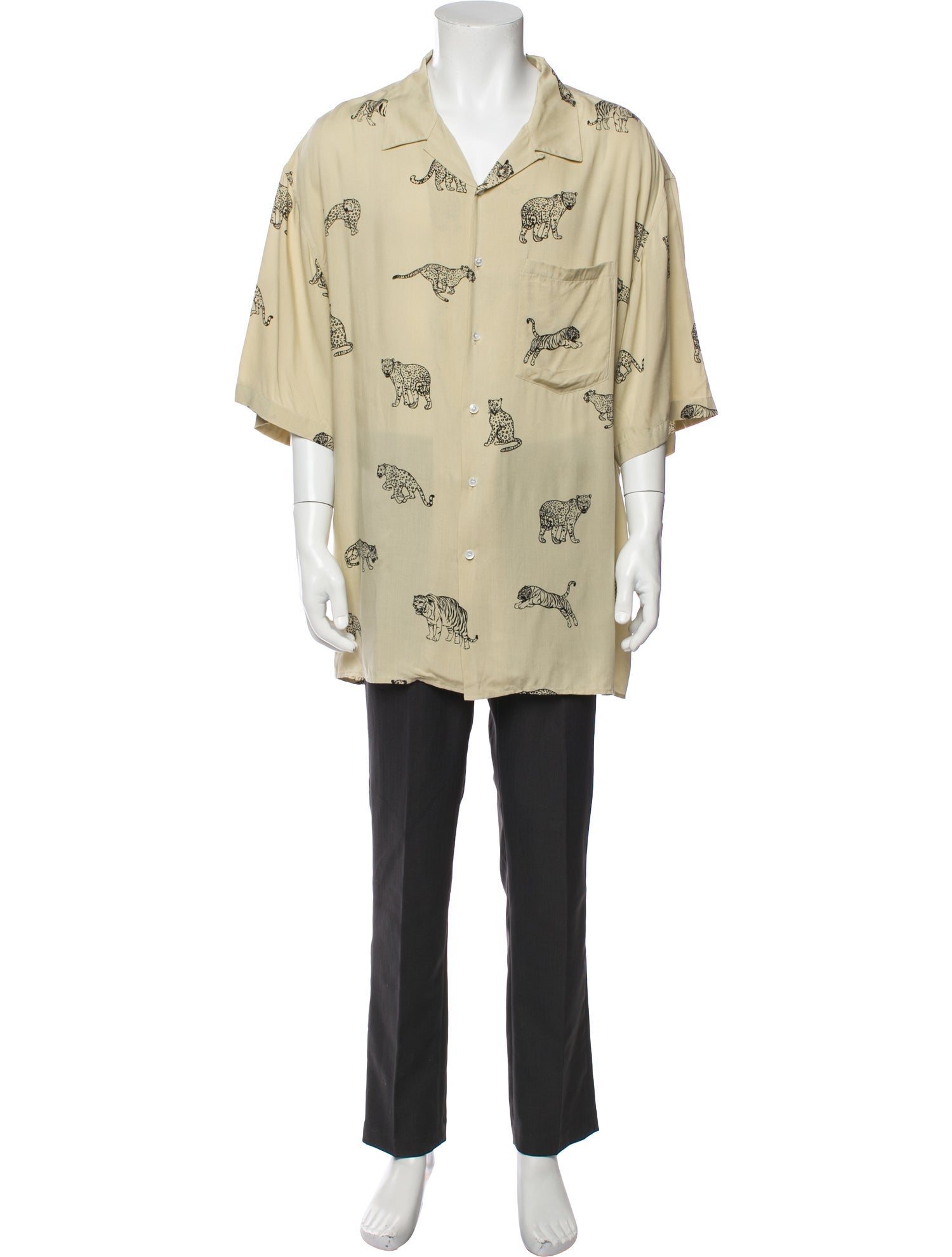 Celine Printed Short Sleeve Shirt w/ Tags