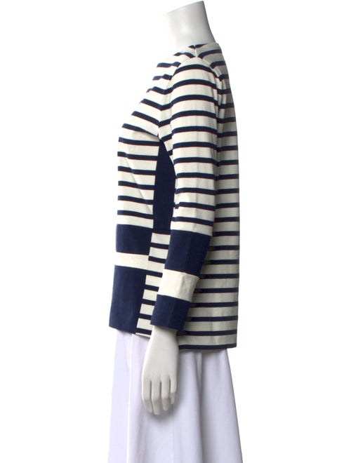 Celine Striped Bateau Neckline Top