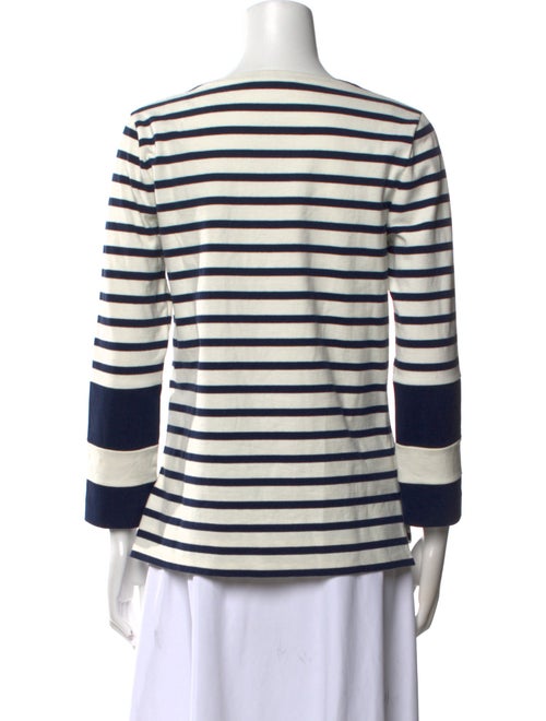 Celine Striped Bateau Neckline Top