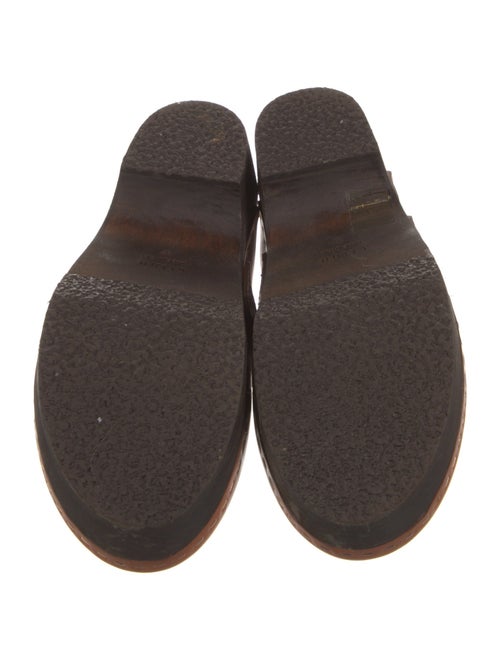 Celine Leather Studded Accents Mules