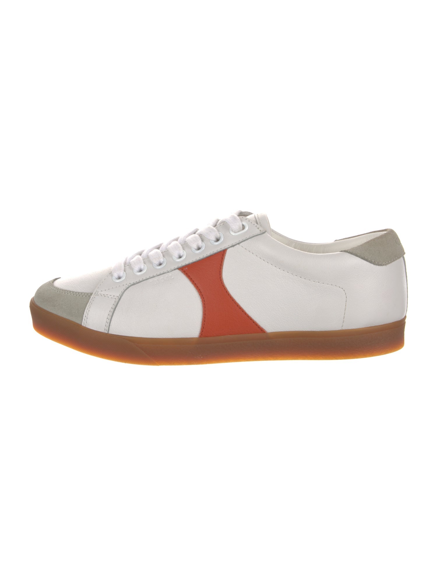 Celine Leather Colorblock Pattern Sneakers