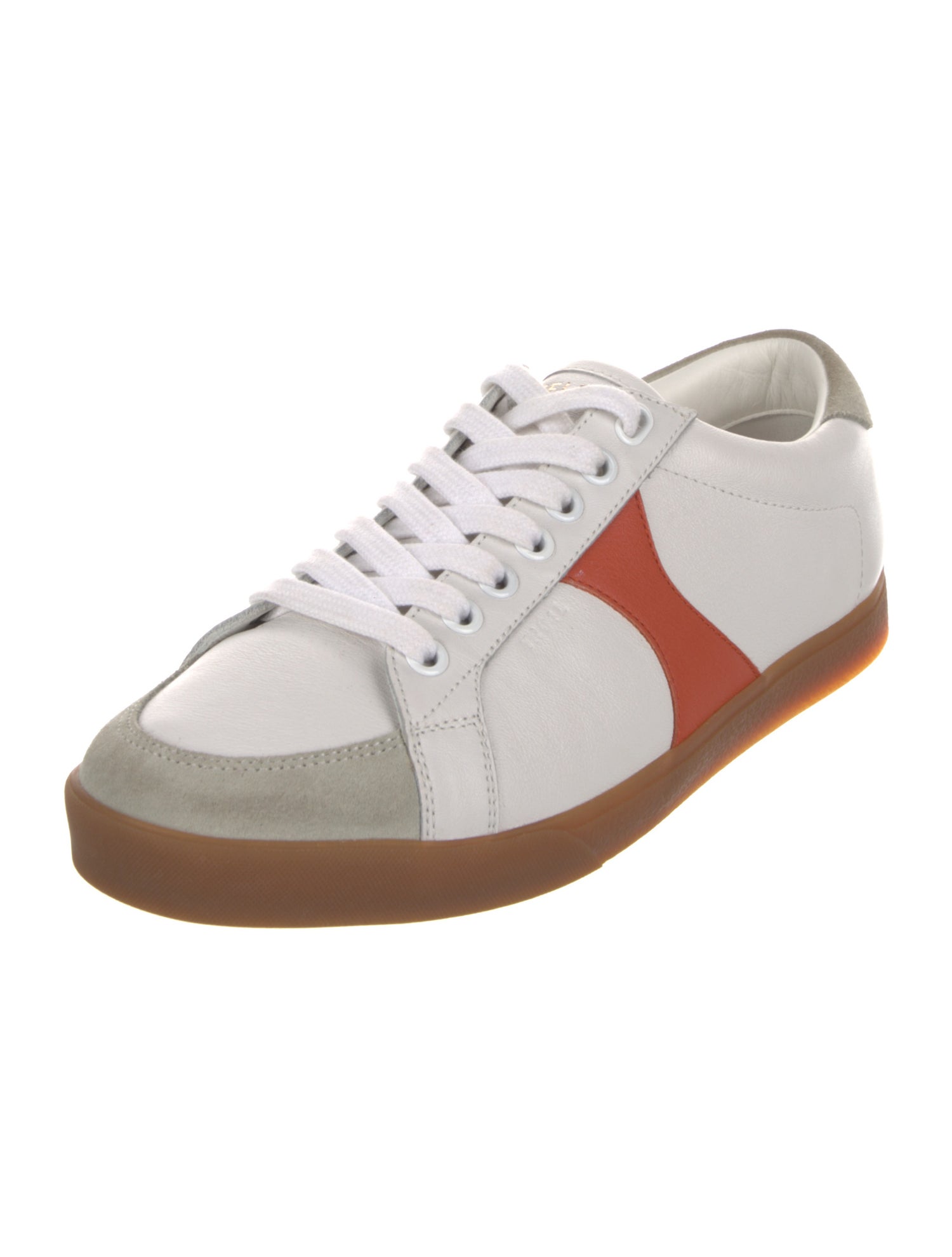 Celine Leather Colorblock Pattern Sneakers