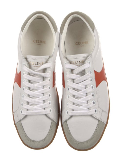 Celine Leather Colorblock Pattern Sneakers