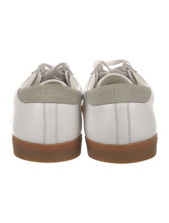 Celine Leather Colorblock Pattern Sneakers