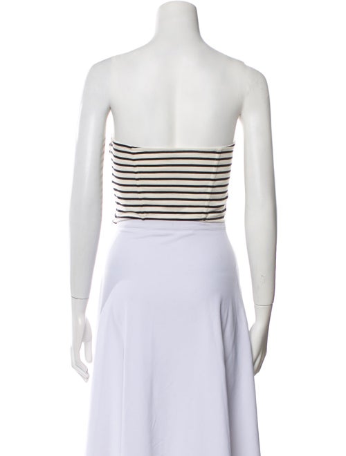 Celine Strapless Stripe Striped Crop Top