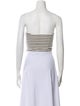 Celine Strapless Stripe Striped Crop Top