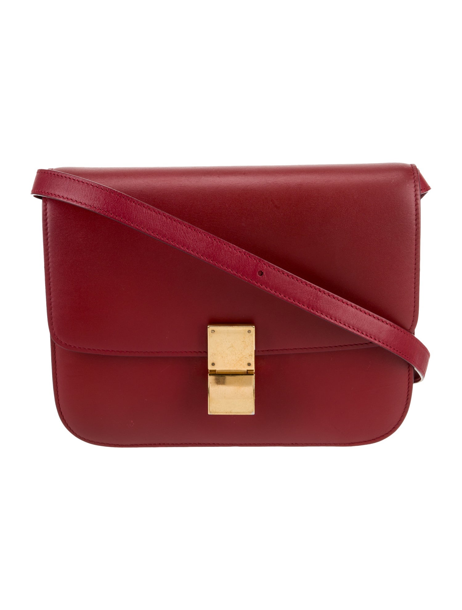 Celine Leather Shoulder Bag Medium