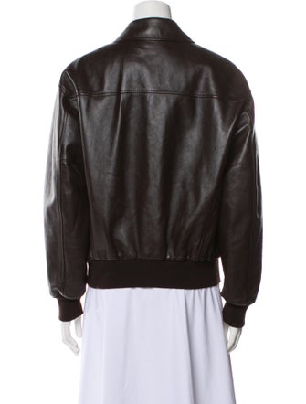 Celine Loose Aviator Lambskin Bomber Jacket