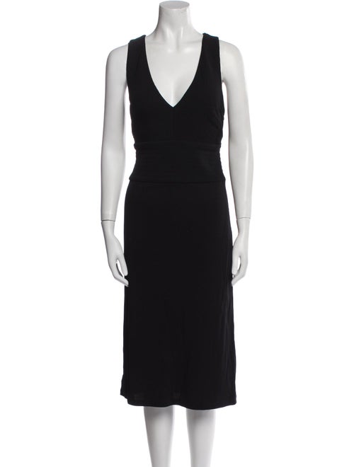 Celine V-Neck Midi Length Dress