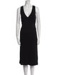 Celine V-Neck Midi Length Dress