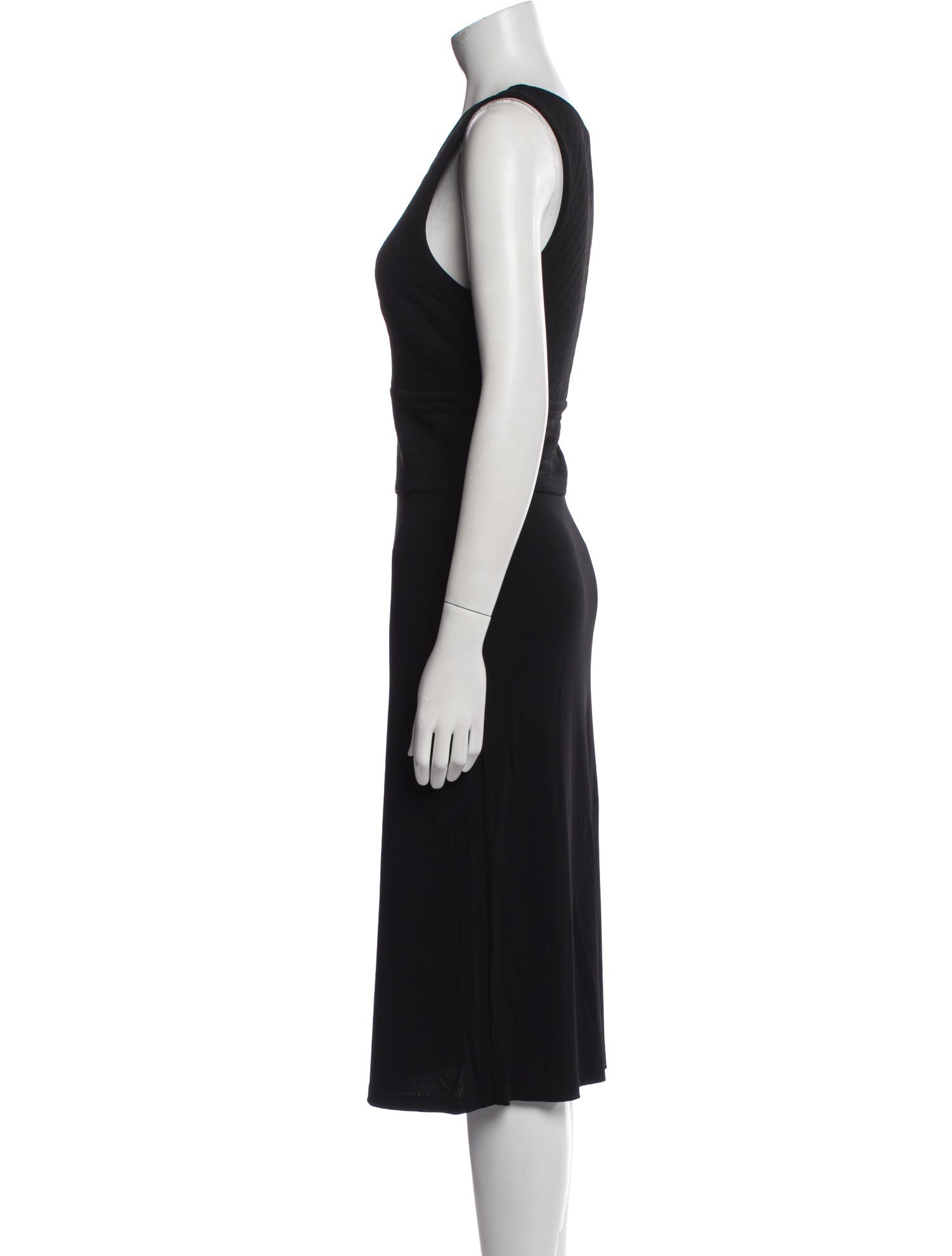 Celine V-Neck Midi Length Dress