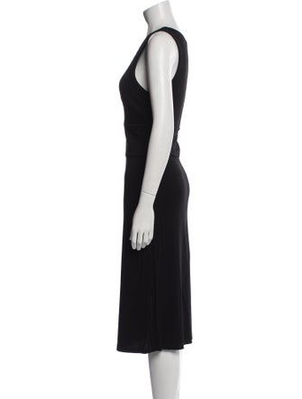 Celine V-Neck Midi Length Dress