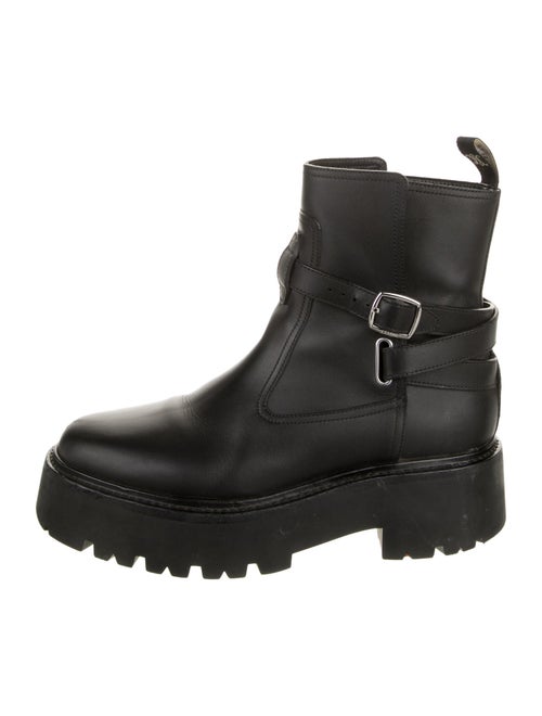 Celine Leather Combat Boots