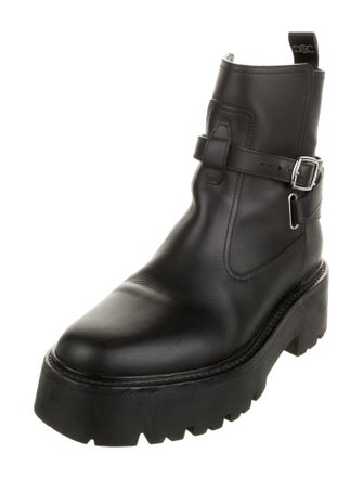 Celine Leather Combat Boots