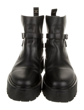 Celine Leather Combat Boots