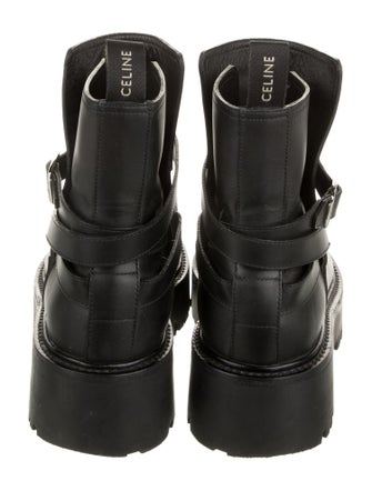 Celine Leather Combat Boots