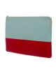 Celine Leather Bicolor Solo clutch pouch