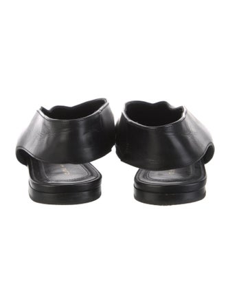 Celine Leather Studded Accents Slingback Flats