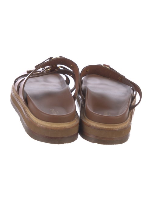 Celine Leather Studded Accents Slides