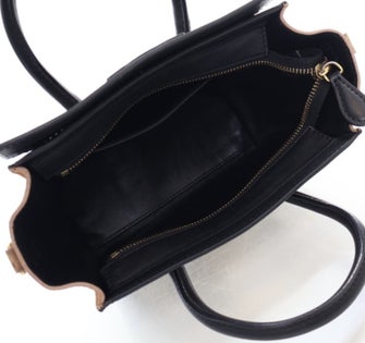 Celine Leather Tricolor Luggage Nano