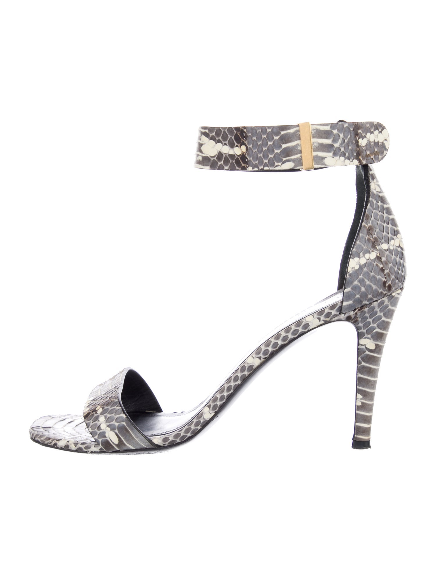 Celine Snakeskin Animal Print D'Orsay Pumps