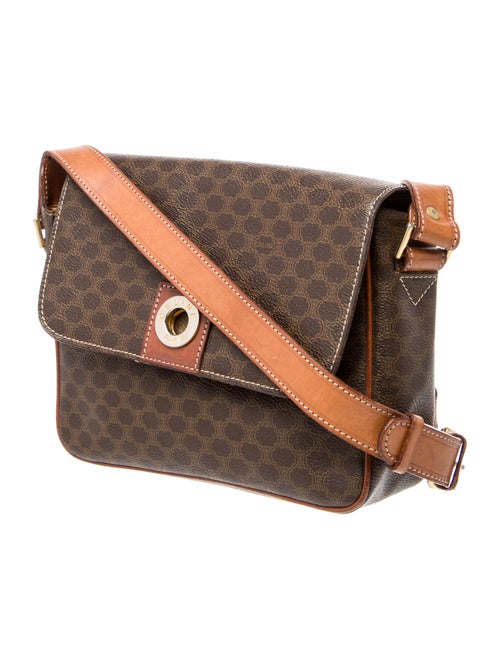 Celine Triomphe Macadam coated canvas shoulder bag